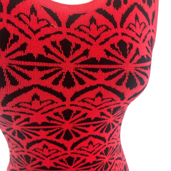 💕 Red Sweater Dress - Picture 3 of 6